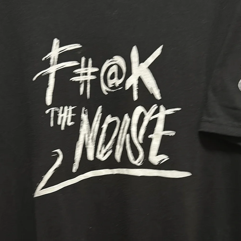 Vintage Volunteer Knitwear Graphic T-Shirt, Size XL, Black, Streetwear - Picture 5 of 16